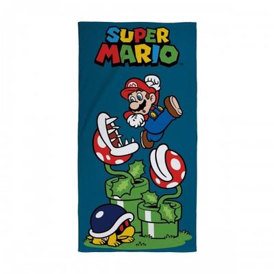 Super Mario Jumping Cotton Beach Towel