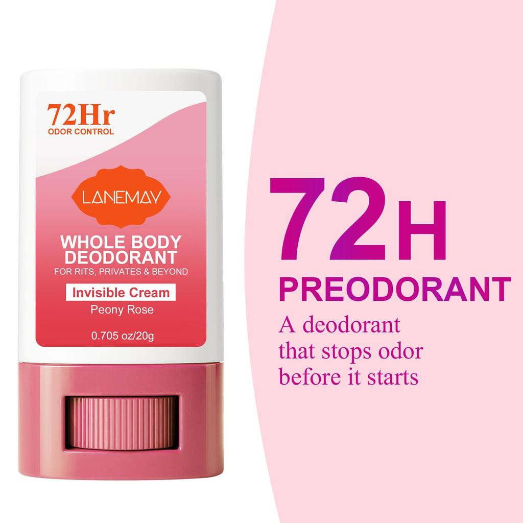 Whole Body Deodorant-Moisturizer The Skin, Get Soft And Comfortable-All Day Odor & Wetness Protection-Suitable for All Skin Types, 20g
