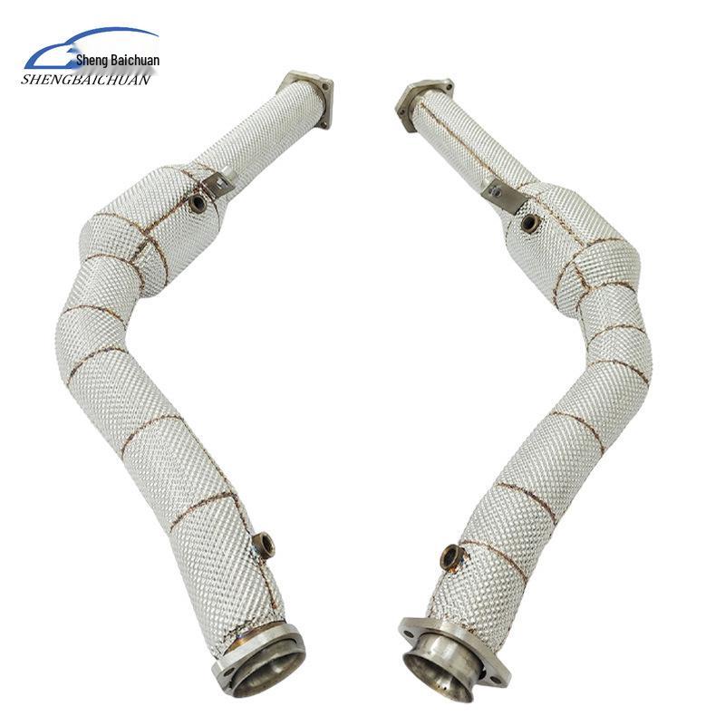 Stainless Steel Exhaust Manifold & Heat Shield for Mercedes G63 AMG W463 5.5TT