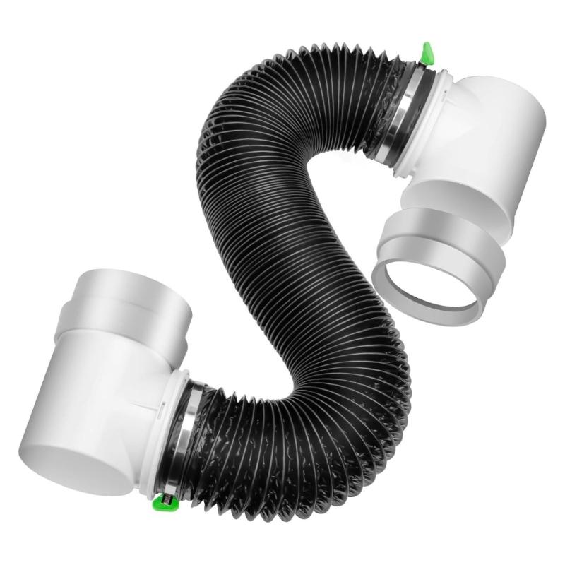 Upgrades 6 Layer Aluminum Dryer Vent Hose Incorporating Reinforced Steel Wire PVC Coating for Enhances Tear Resistance