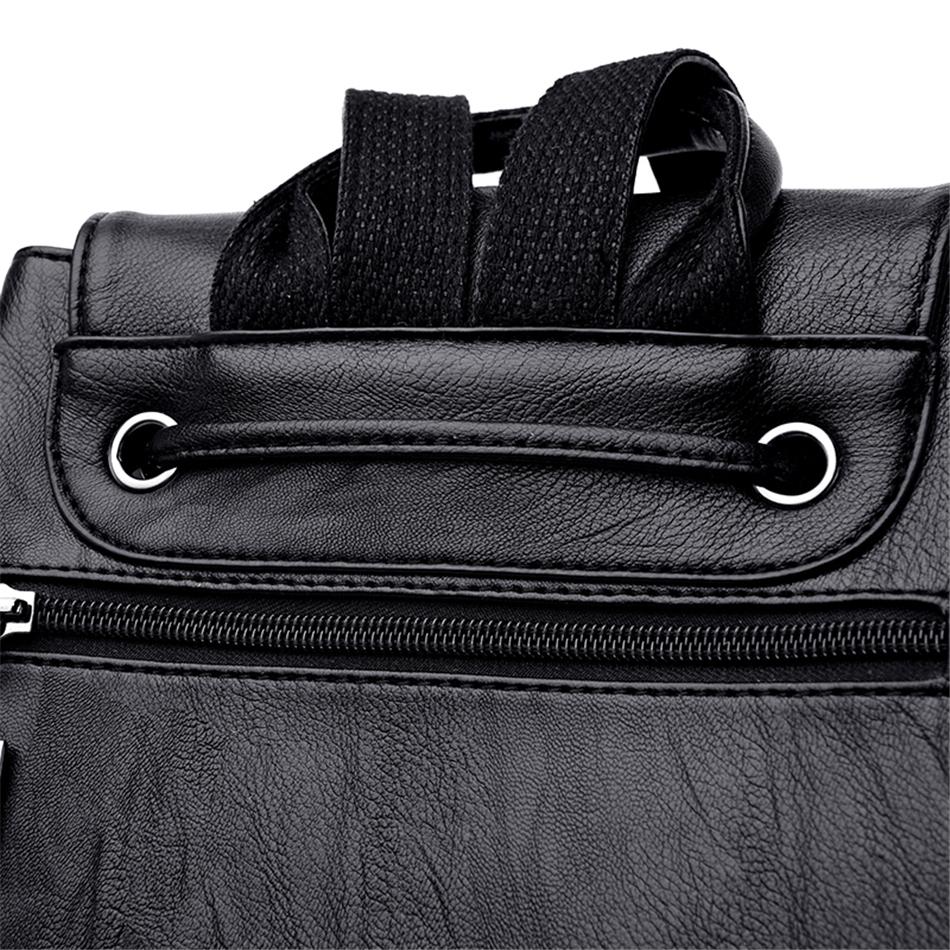 Bagpack Luxury Women Backpack Soft Leather Backpacks for Teenage Girls Female School Shoulder Bags for Women 2025