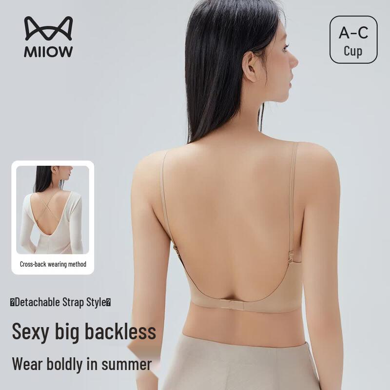 Mao Ren Seamless Wireless Cross-Back Bra M