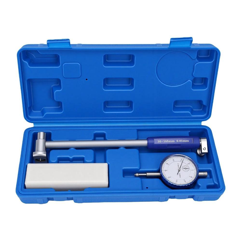 1 set Stainless Steel Dial Bore Gauge Silver Precision Inner Diameter Indicator Automotive Repair