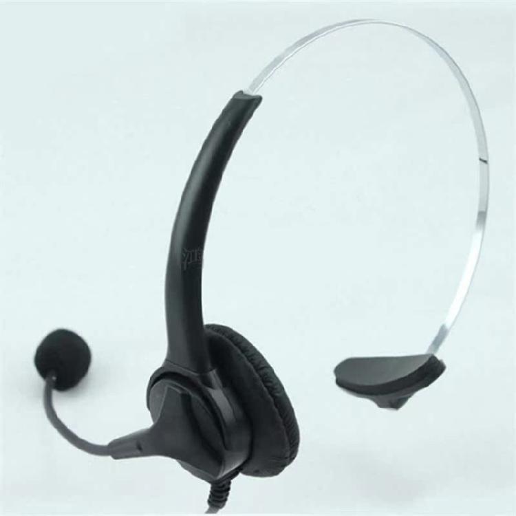 RJ9 Headset with Microphone Noise Cancelling RJ9 Headphone for Computer Laptop PC Business Call Center Office
