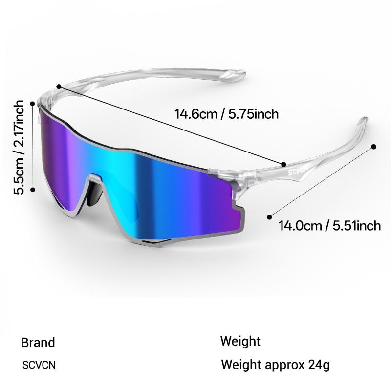 SCVCN Color Photochromic Cycling Sunglasses for Man Running Outdoor Sports Bike Glasses MTB Glasses Eyewear Bicycle Goggles 2026
