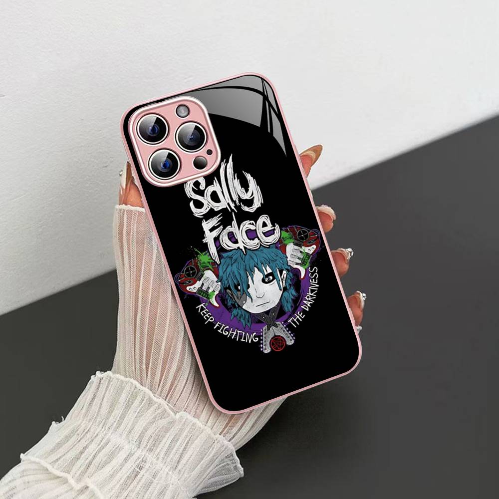 Horror S-Sally F-Face Suspense Game Tempered Glass For Iphone 14 13 12 11 Pro Mini XS MAX 14Plus X XS XR Cover