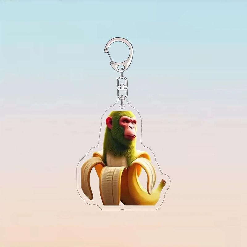 Playful Italian Brainrot Animals Keychains Acrylic Shark Keychain Meme Keyrings Fans Friends Gifts Phone Charms Backpack Pendants