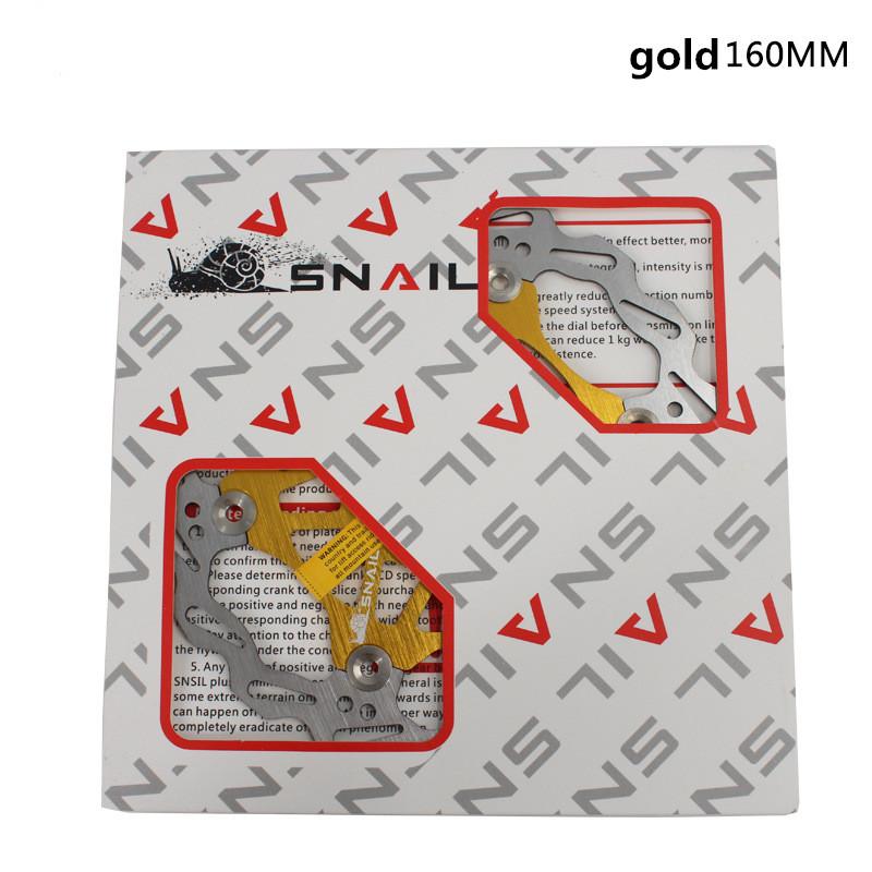 Snail Brake Disc Ultra Light MTB Mountain Bike Float Floating Pads 160mm 180mm 203 mm 6 Bolt Rotors Parts Bicycling Accessories