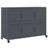 Sideboard Anthracite 100.5 X 39 X 72 Cm Steel