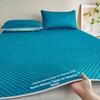 Summer Ice Silk Cooling Mat Bean Bag Three-Piece Bedding Style Dormitory Student Single Washable Home Air Conditioned Mat