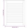 Slatted Design Cabinet Door 61.5 X 49.4 Cm Solid Pine Wood