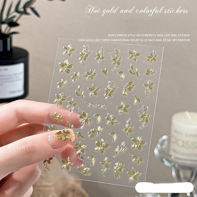 Graffiti Strips Nail Stickers for Women Nail Art Decorations Rose Gold Abstract Line Spring 3D Slider for Manicure Polish Tattoo