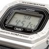 Casio Standard Digital Wristwatch for Men and Silver Overseas Model W-218HM-7AV Women, Metallic, [Used]