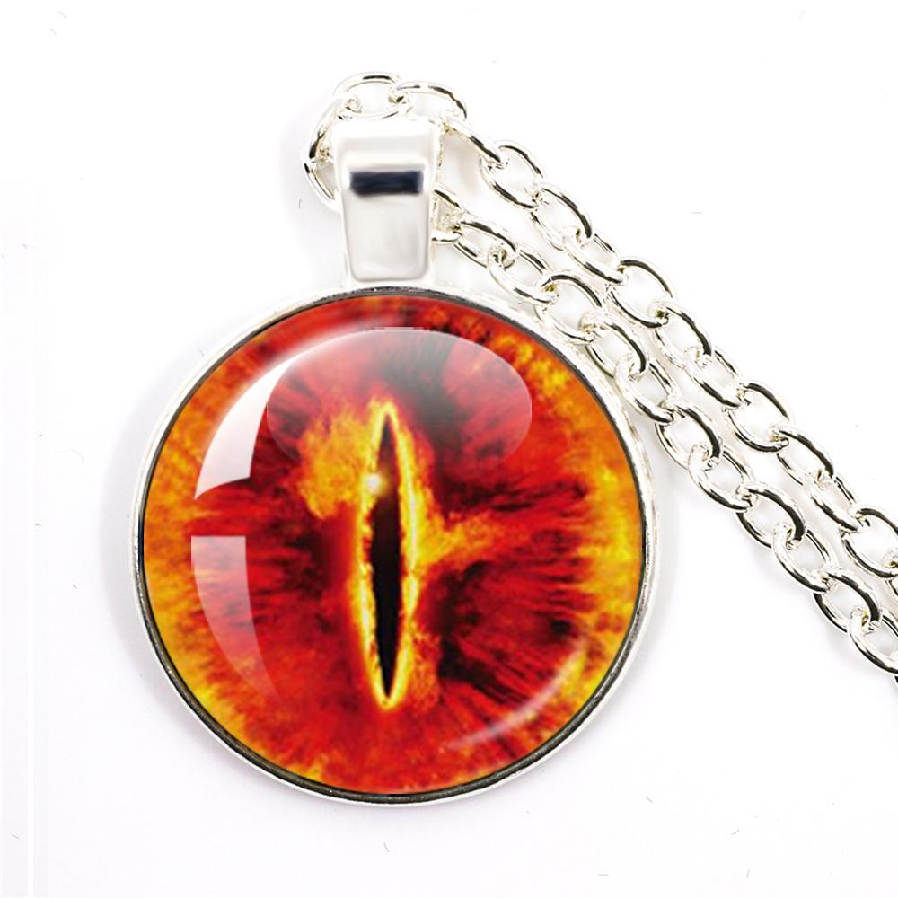 Dragon Evil Eye Glass Necklace Dragon Eye Fashion Evil Eye Necklace Jewelry Men Fashion Necklace For Friends Gift
