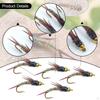 5Pcs Fly Fishing Lure Jig with Hook Equipment Stonefly Baits Artificial Hard for Walleye
