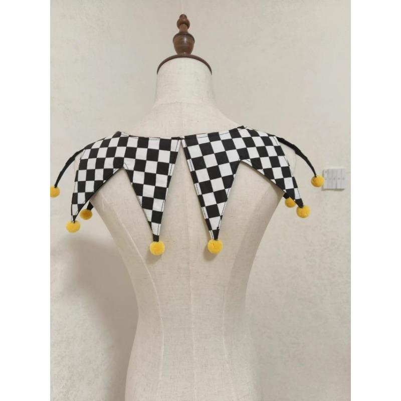 Customized fake collar clown Neck Ties Cosplay collar for woman detachable Fake collars Bow tie cosplay accessories