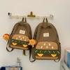 Schultasche Rucksack Mädchen Internet-Berühmtheit Mode Neu Niedlich Cartoon Student Kleiner Rucksack Süßer Stil Campus Burger Kleine Schultasche