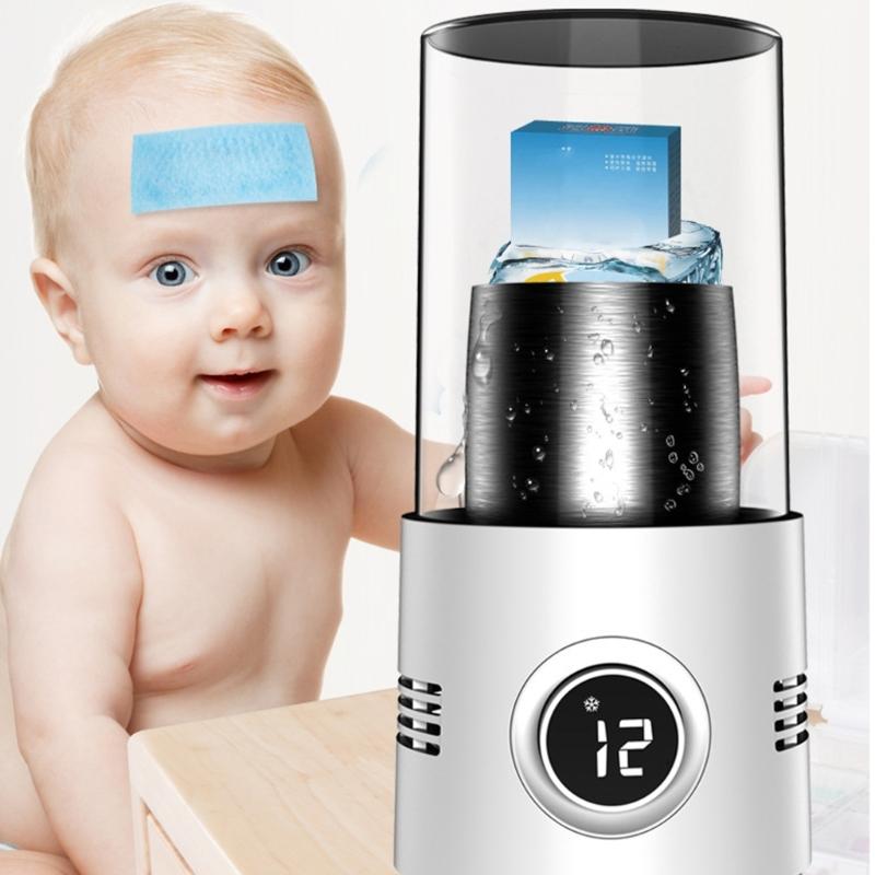 Duals Temperature Control Cup With Anti Slip Base For Drink Desktop Cooling Heating Cup Auto Shut Off Beverage Warmer