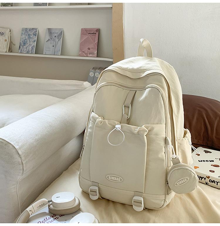 Zaino semplice zaino versatile femminile ins giapponese borsa per studenti zaino per scuola media scuola superiore grande capacità campus zaino dolce