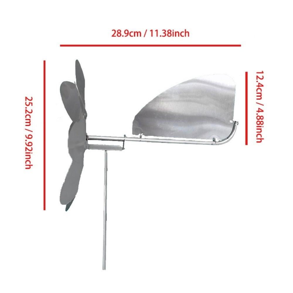 Stainless Steel Metal Windmill Rotating Decorative Stake New Decorative Windmill  Garden