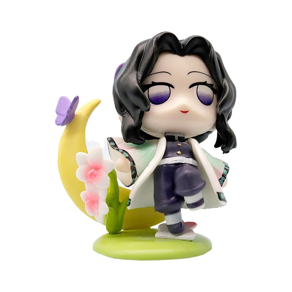 Anime Demon Slayer 6Pcs/Set Small Figure Boxed Character Multiple Combination Sets Cute Anime Toy Gift Collection Decoration PVC