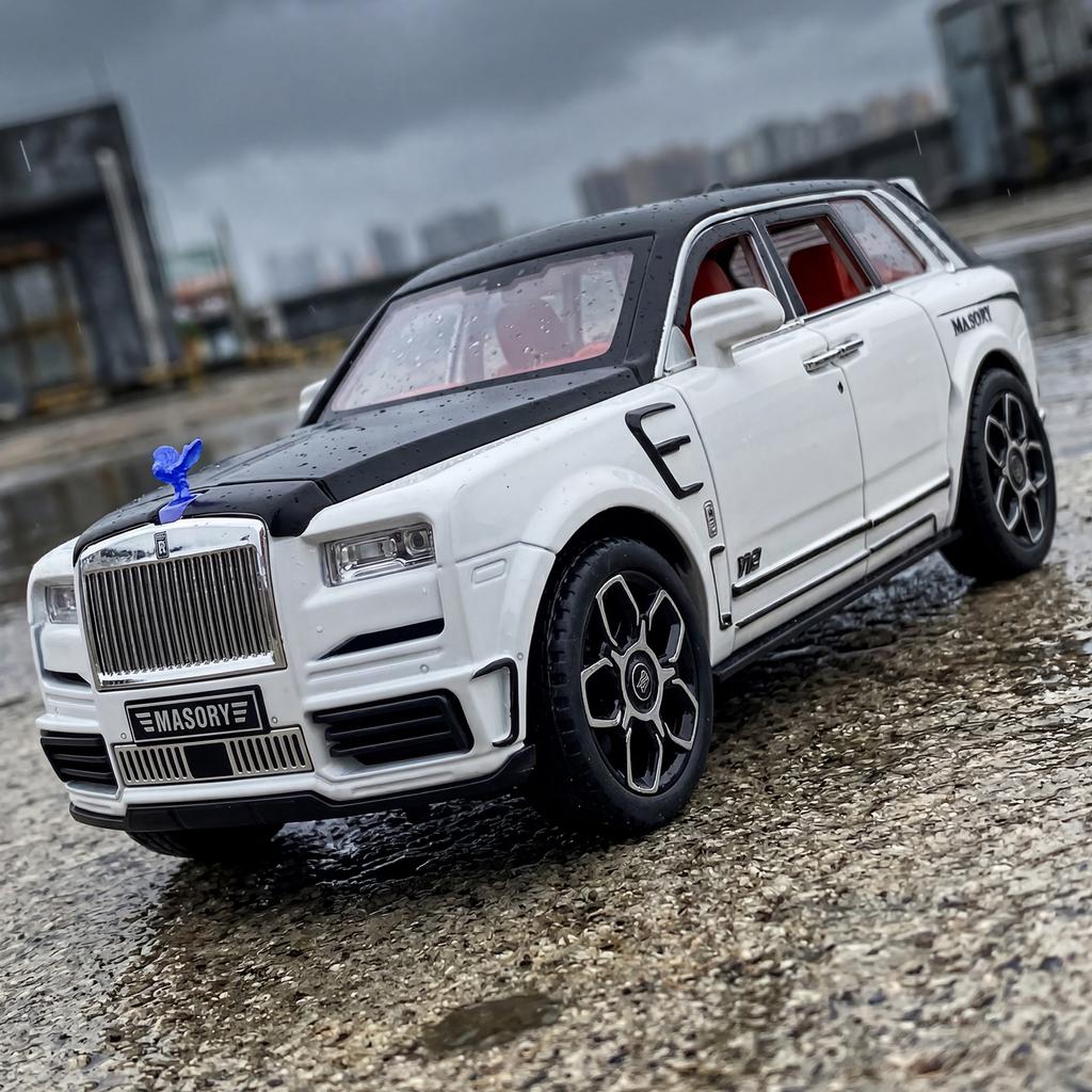 1:24 Rolls Royce Cullinan Mansory Off Road SUV Alloy Metal Diecast Model Car Home Trendy Desktop Display Ornament Birthday Gifts