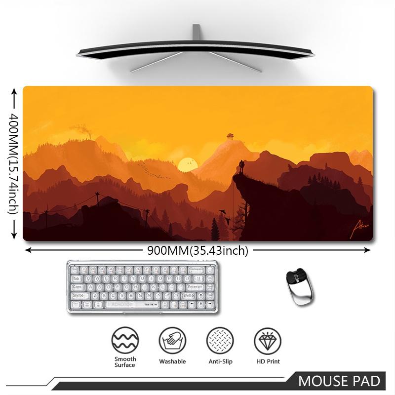 Original Large Mousepad Deep Forest Firewatch Mouse Pad Gaming Keyboard Mouse Mat Speed Waterproof Notebook Office Carpet Mats
