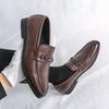 Classic Men's Dress Shoes Retro Formal Leather Shoes Men Oxfords Social Wedding Loafers Office Casual Business Leather Shoes Man