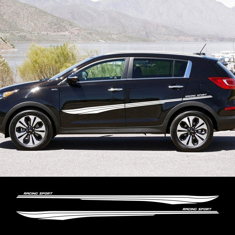 Car Door Side DIY PVC Stickers For KIA Sportage 3 4 LX S EX SX BORREGO Racing Sport Styling Vinyl Film Decals Auto Accessories