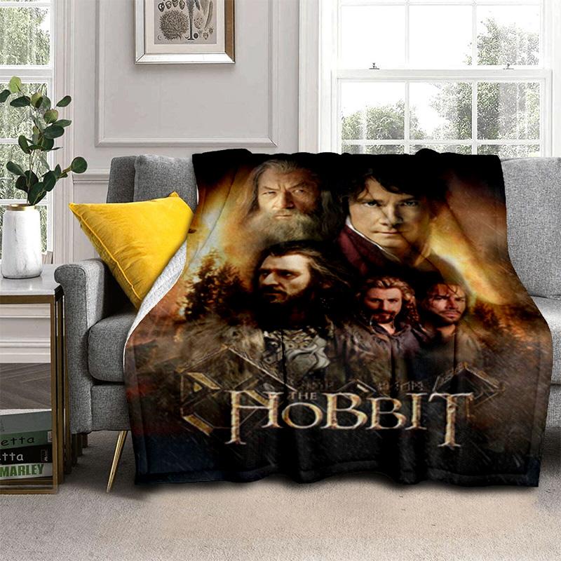 Hobbit Movie Poster Tapestry Blanket Sofa Blanket Home Decor Machine Washable Gift Bedroom