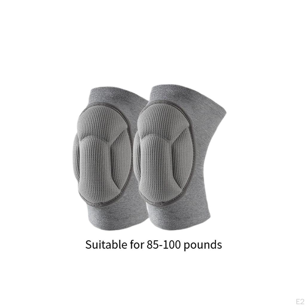 2 Pieces Knee Pads Anti Collision Non Slip Soft for Women Men Sleeve Sports Patella Support