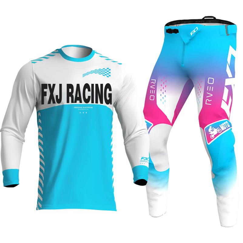 Zestaw motocrossowy dla dzieci 4 5 6 7 8 9 10 11 12 13 lat Młodzież Dziecko Motocykl Chłopiec Dziewczynka Jersey Spodnie Zestawy kombinezon wyścigowy Off-road Enduro MX MTB