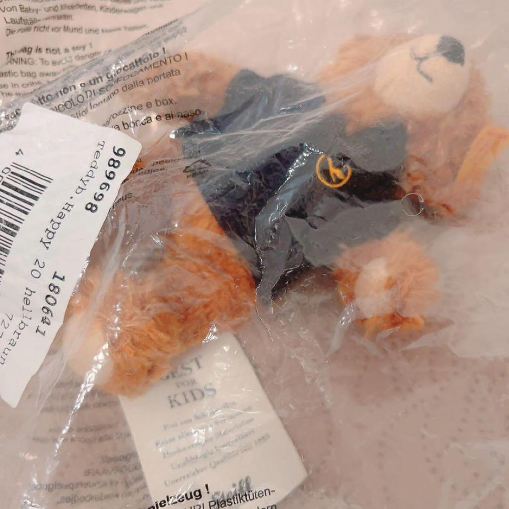 [USED] Lufthansa and Steiff collaboration teddy bear 989698, rare