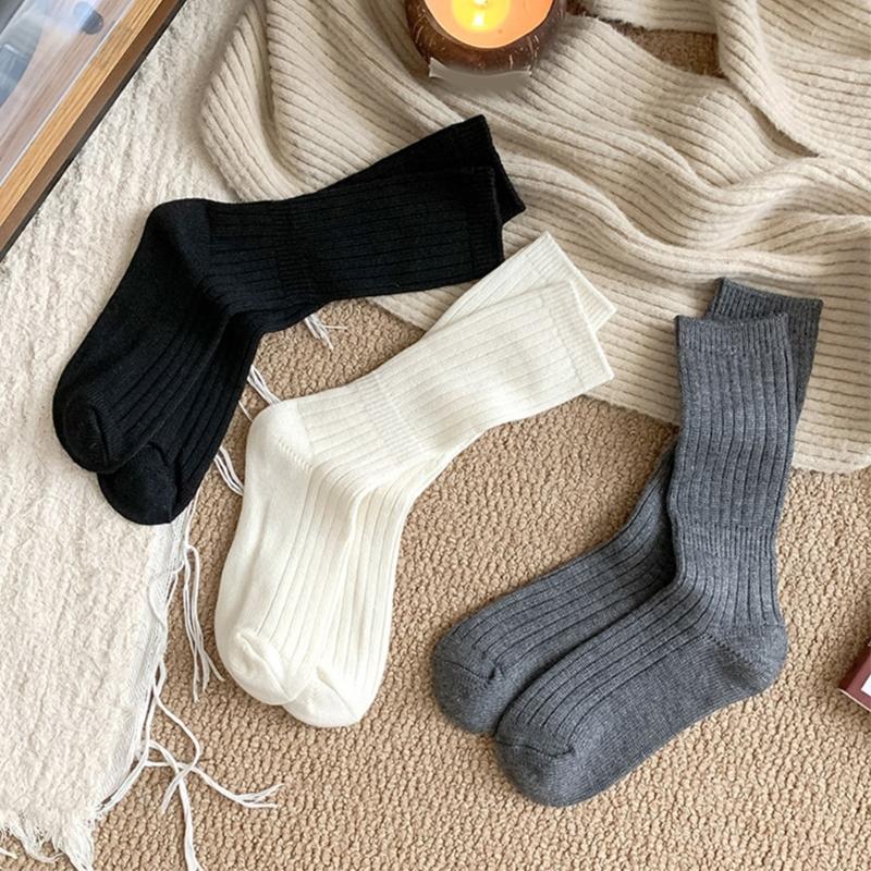 Wool Socks Men Winter Thermal Wool Hiking Socks Thick Warm Crew Socks Cotton Boot Socks Casual Dress Socks Ankle Socks
