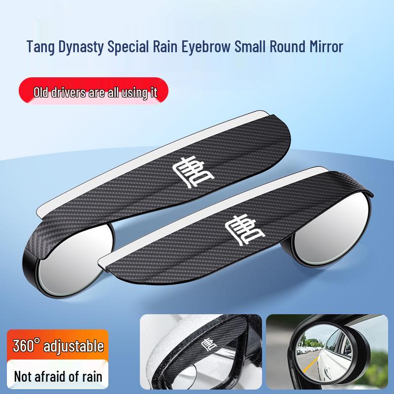 BYD Tang DMP/EV/DM Rearview Mirror with Integrated Rain Shield and Small Round Reversing Mirror Accessories