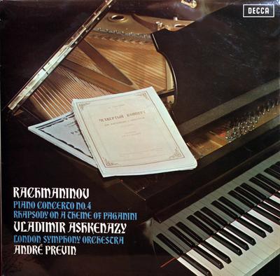 LP Record SERGEI VASILYEVICH RACHMANINOFF V Piano Concerto No. 4 Rhapsody On SXL6556 Decca 1972 UK Classical Used