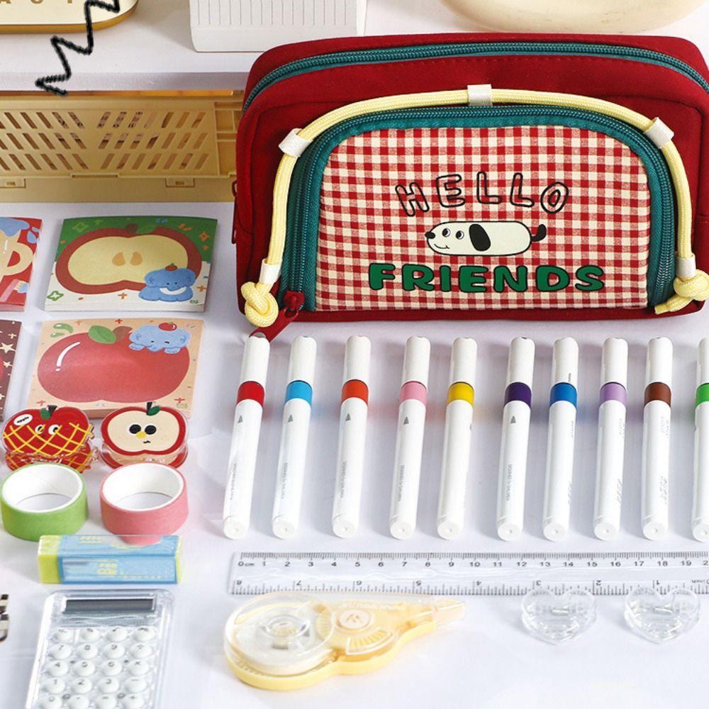 Detachable Stationery Pen Bag Portable Cosmetic Storage Bag  Student Supplies