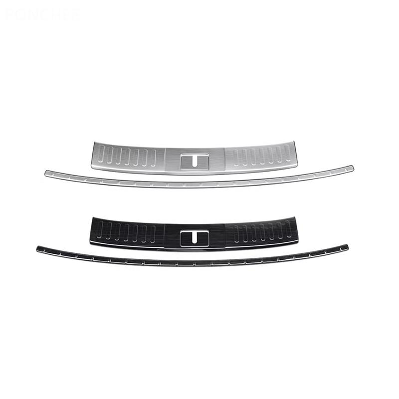 For Changan Deepal S7 S07 2024-2026 Rear Guard Plate Stainless Steel Snow Pattern Wear-resistant Trunk Guard Plate Auto Supplies