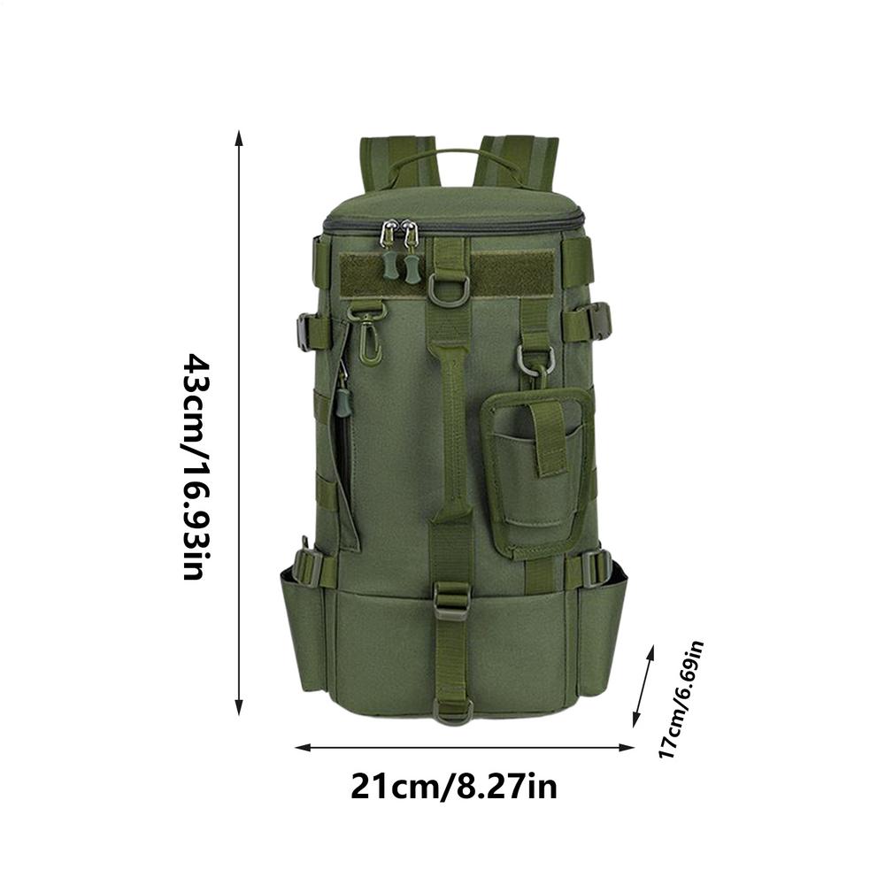 Fishing Tackle Backpack Oxford Bag Multi Pocket Fishing Backpack with Rod Holder for Men Women Lures Bait Hiking Camping School
