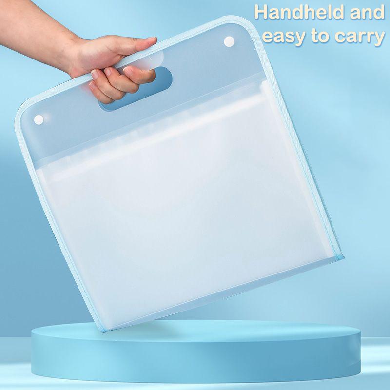 13 Pocket File Folders Portable A4 Letter Size Accordian Document Organizer Handheld Bag For Classroom Office Home Storage