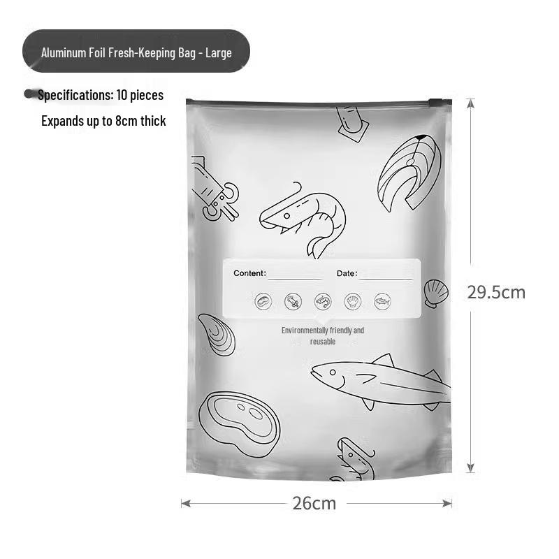 Airtight Freezer Bags for Fresh Food and Meat Storage