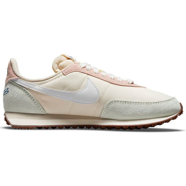 Nike  Waffle Trainer 2 Cork Women Sneakers Cream Cashmere Pink-Oxford DM7188-717