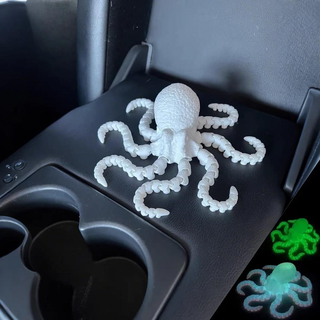 3D-gedruckter Oktopus Bewegliche Gelenke Fidget Spielzeug Heim-Büro Schreibtisch-Dekoration Meeresbewohner Deko Geschenke Kinderspielzeug Ornamente