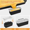 30/50Pcs Heavy Duty Grease Tray Liner Aluminum Drip Pans Disposable Aluminum Foil Box  Kitchen Prep