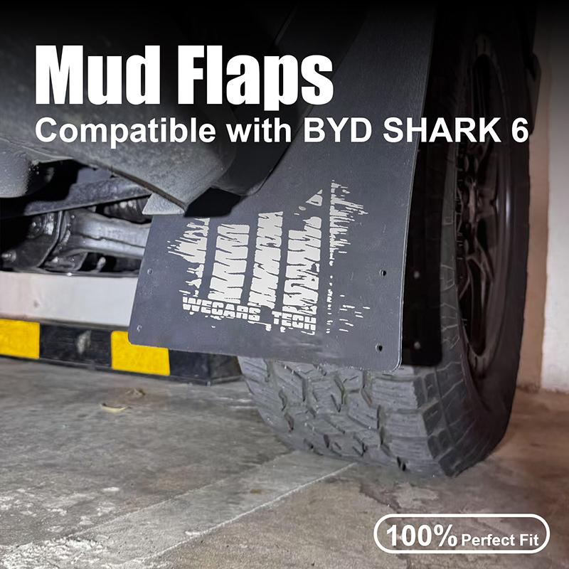 Wheels Mudguard Flaps PE Material For BYD SHARK 6 Four Wheel Splash Fender Guard Mudguards Off-road Upgrade Car Accessories 4PCS