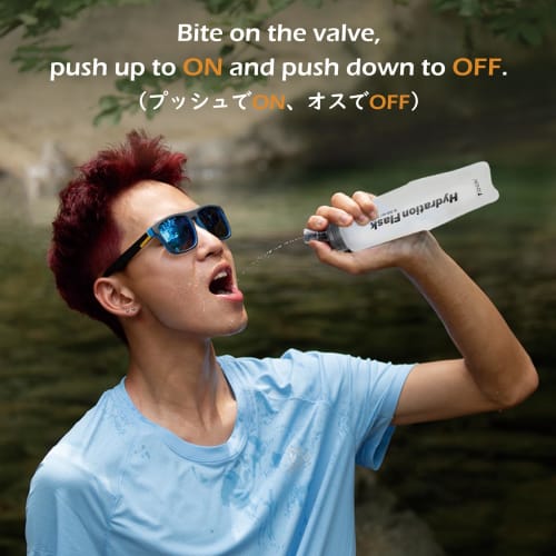 TRIWONDER Soft Flask Running Bottle, Hiking Water Bottle, Hydration, Foldable Water Bottle with Dustproof Cap, Lightweight, Trail Running, Marathon, H