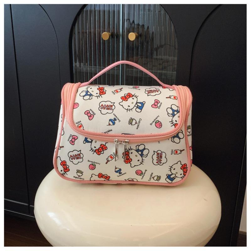 Portable cosmetic bag semi-shaped multi-function large-capacity cosmetic case storage case