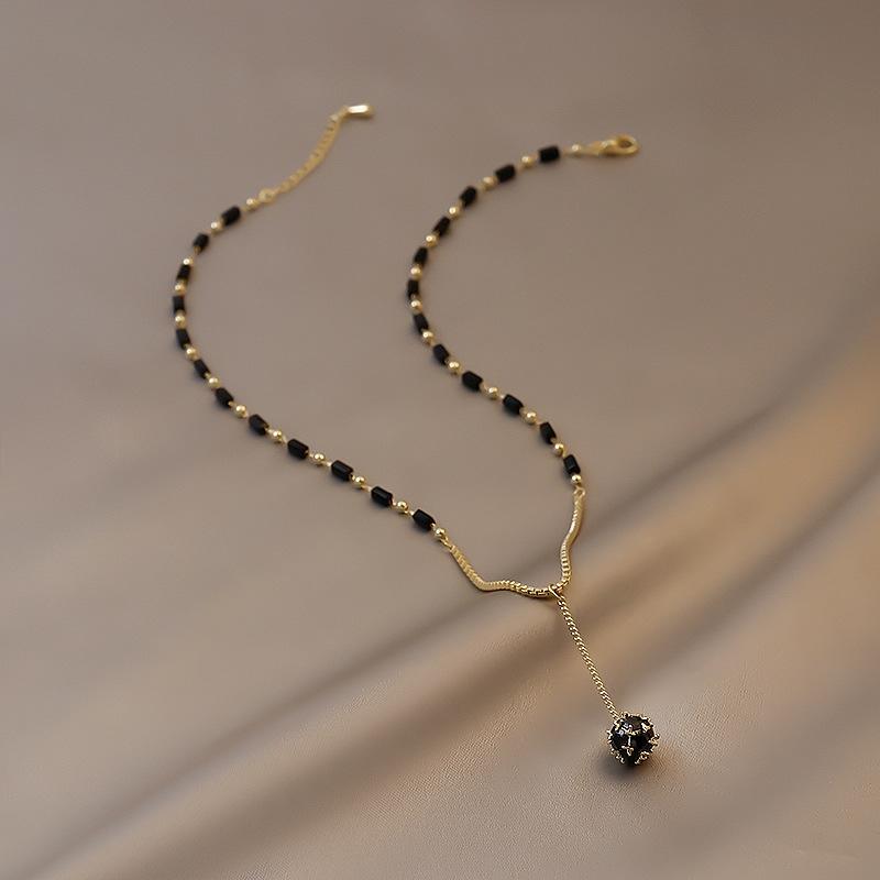 Set Di 5 Collane Donna Oro/Argento Con Ciondoli In Zirconia, Ipoallergeniche, Regalo Con Scatola