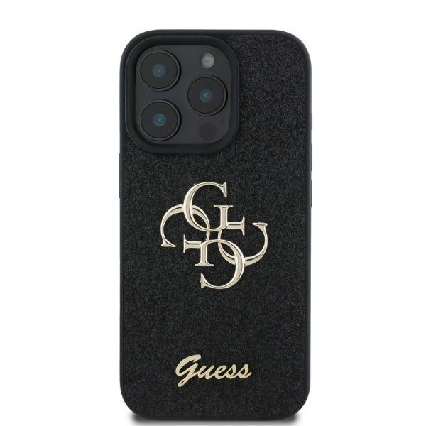 Guess Guhcp16Lhg4Sgk Iphone 16 Pro6.3 Czarny/Black Hardcase Fixed Glitter Big 4G