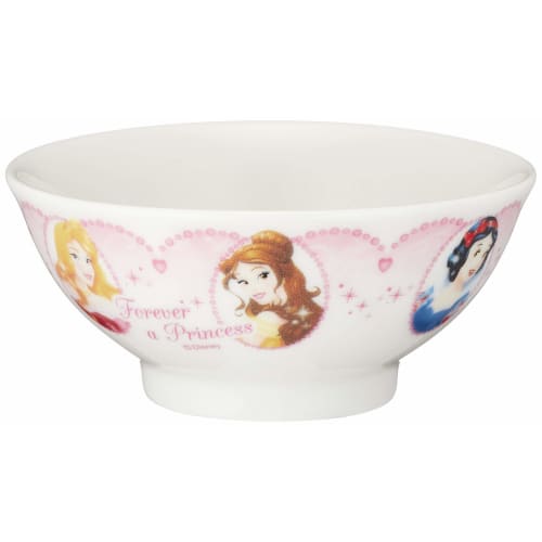 New Disney Princess Children's Rice Bowl, 10.5cm Diameter, White, 114112